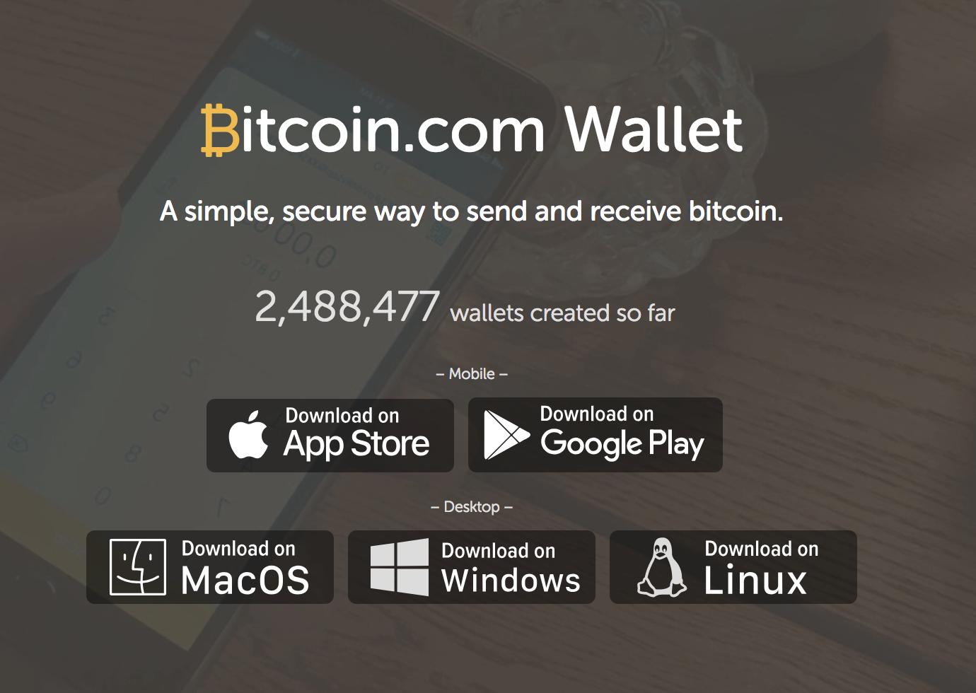 Bitcoin.com's wallets